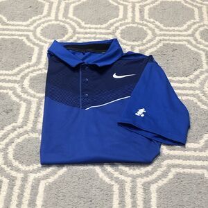 Nike Disney Parks Golf Polo Shirt Men's Medium Mickey Mouse Performance Dri Fit